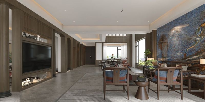 新中式大平层/别墅空间设计方案分享 · 客厅篇 - 家居知识