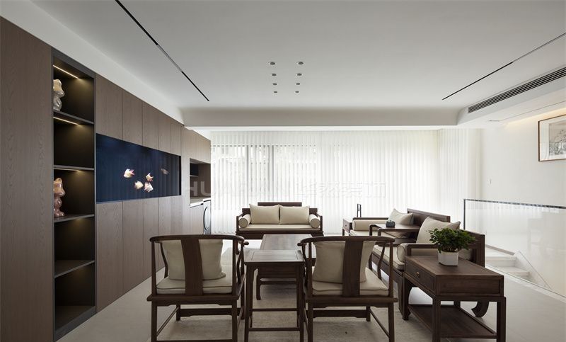 【实景】合肥保利拾光年280㎡现代新中式地复式装修设计 - 家居知识