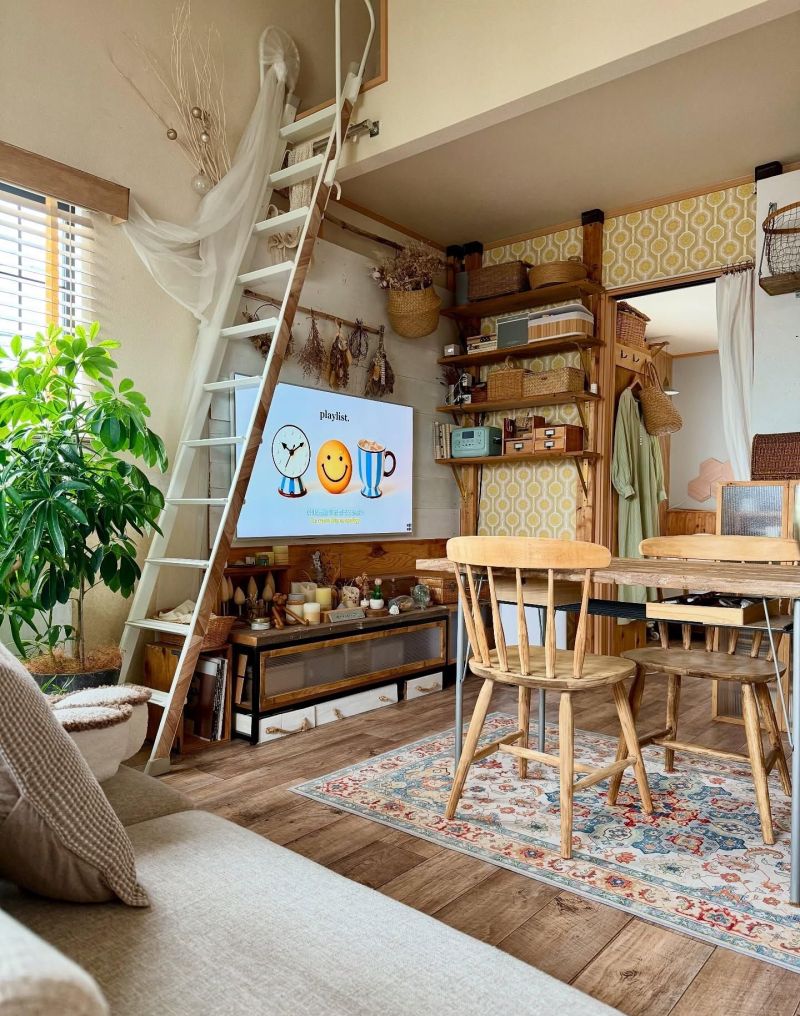 ins博主独居的森系阁楼，原木+藤编太治愈 - 家居知识
