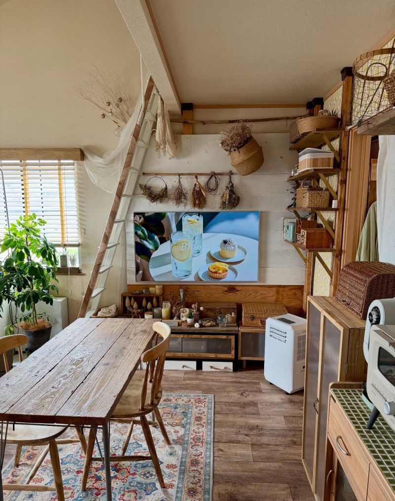 ins博主独居的森系阁楼，原木+藤编太治愈 - 家居知识