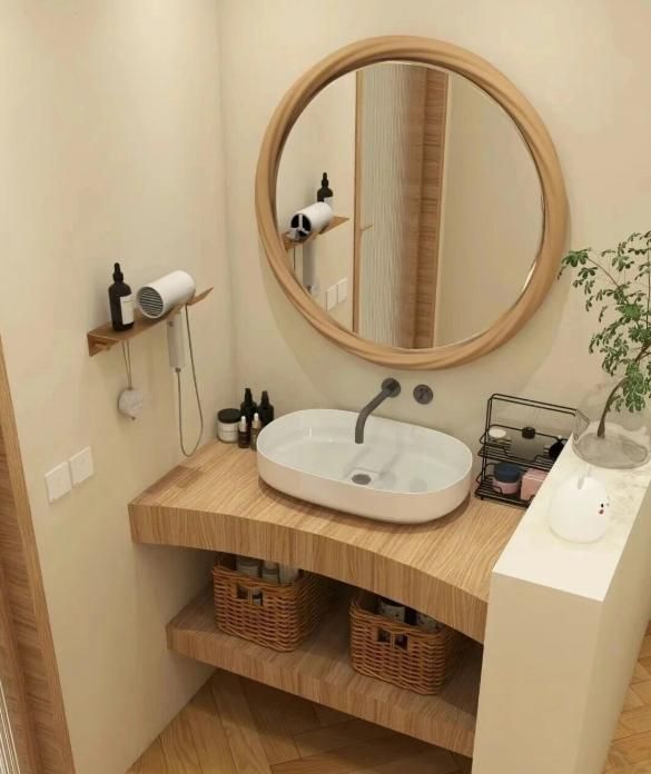 原木奶油浴室无顶喷，真的很哇塞~ - 家居知识