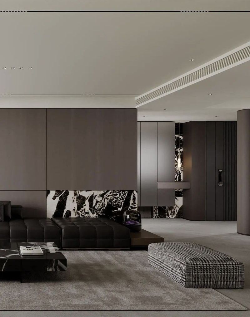 158㎡装修丨意式极简风格设计 - 家居知识