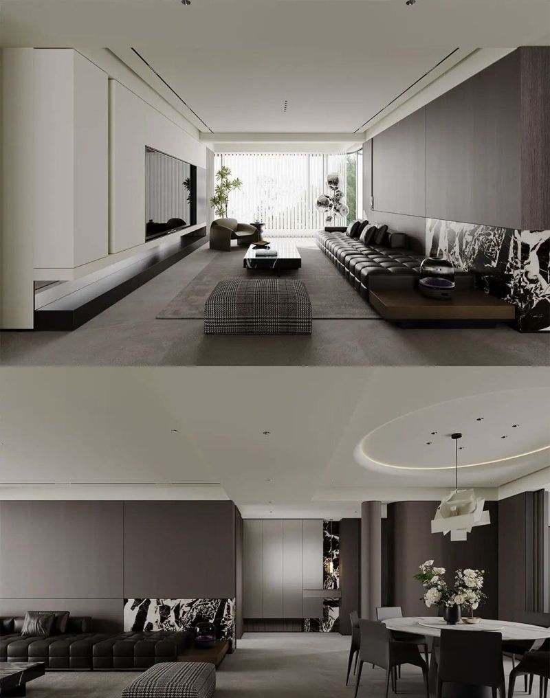 158㎡装修丨意式极简风格设计 - 家居知识