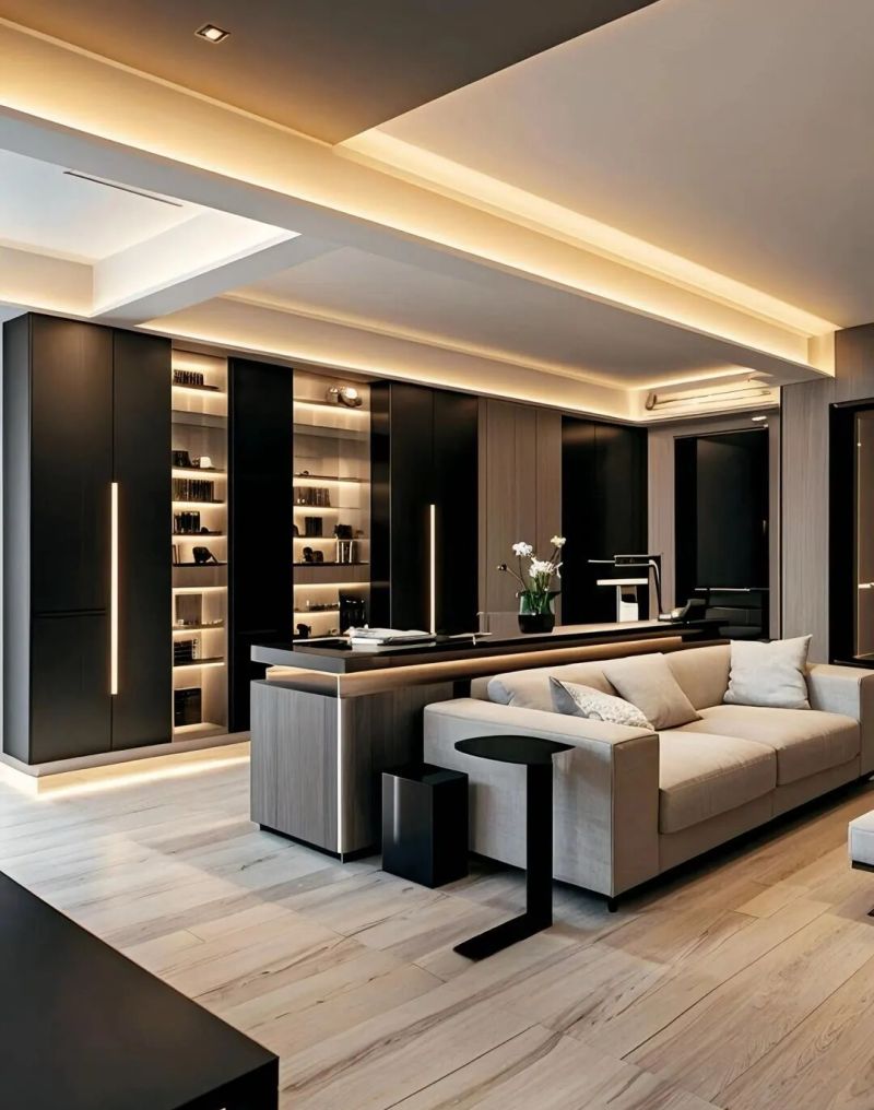 我家弄完这风格，邻居瞅见了，都说看着简约还大气呢！ - 家居知识