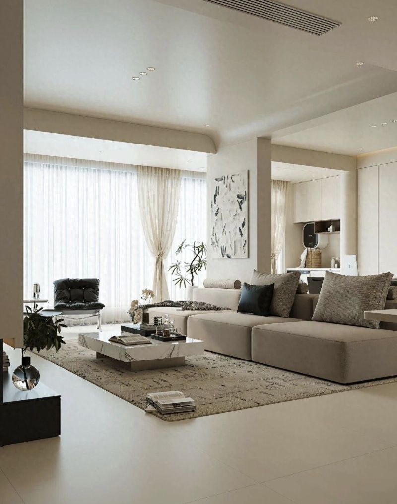 现代奶油风，慵懒高级感，一进门就心动