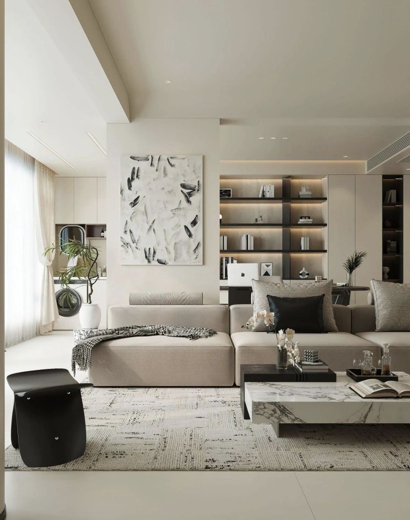 现代奶油风| 弥漫慵懒高级感，进门就被迷住 - 家居知识