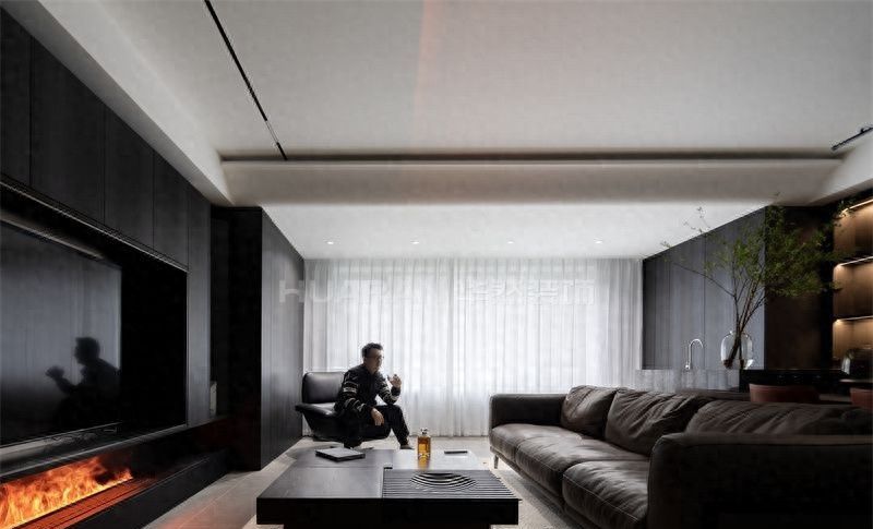 实景案例合肥旭辉铂悦天汇120㎡意式极简装修，高级感拉满！