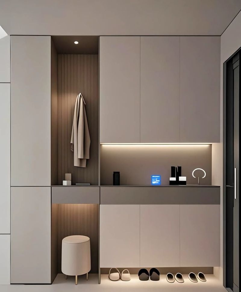 全屋定制鞋柜设计 - 家居知识