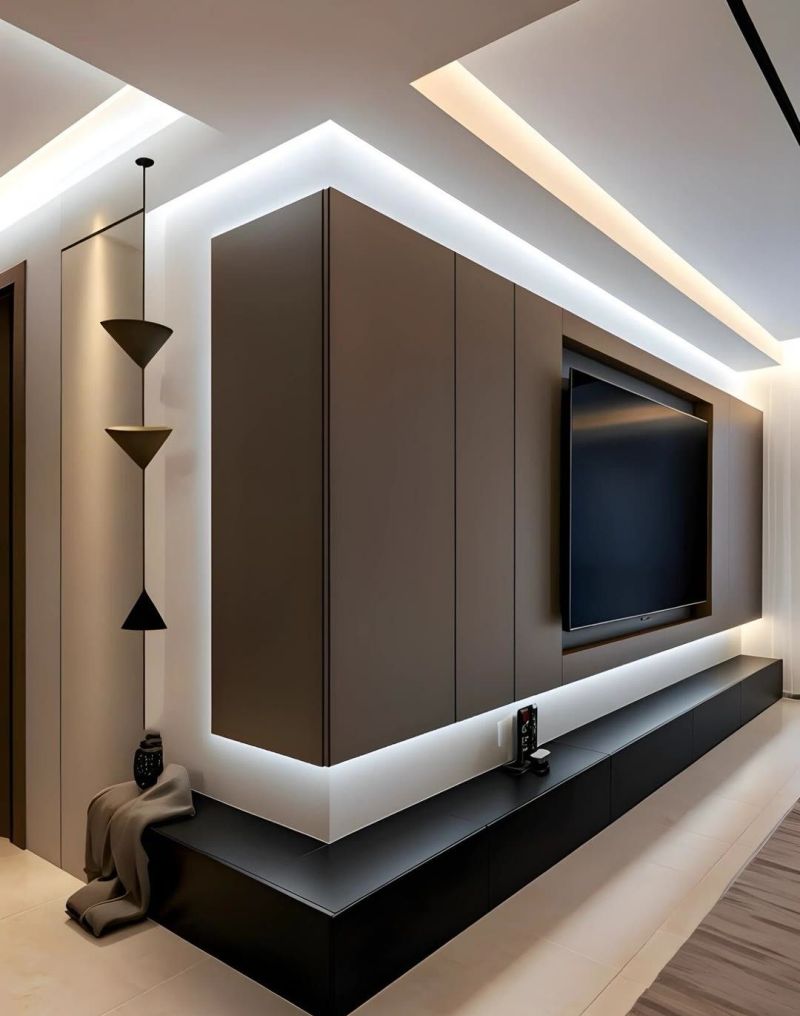 转角电视柜设计 - 家居知识