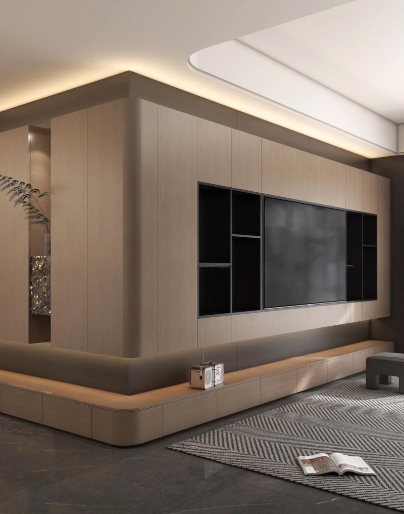 转角电视柜设计 - 家居知识