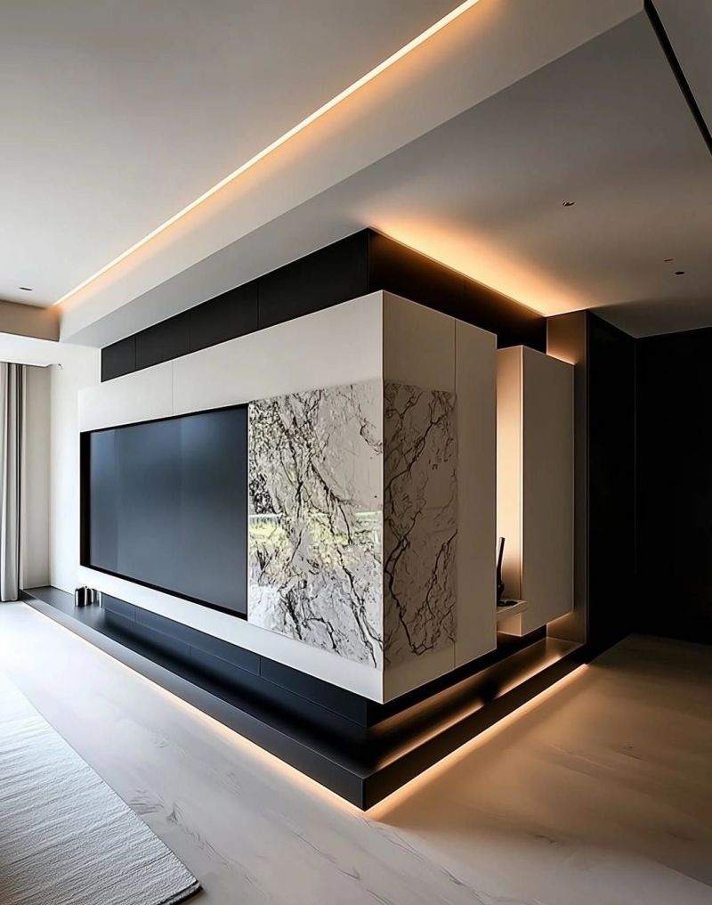 转角电视柜设计 - 家居知识