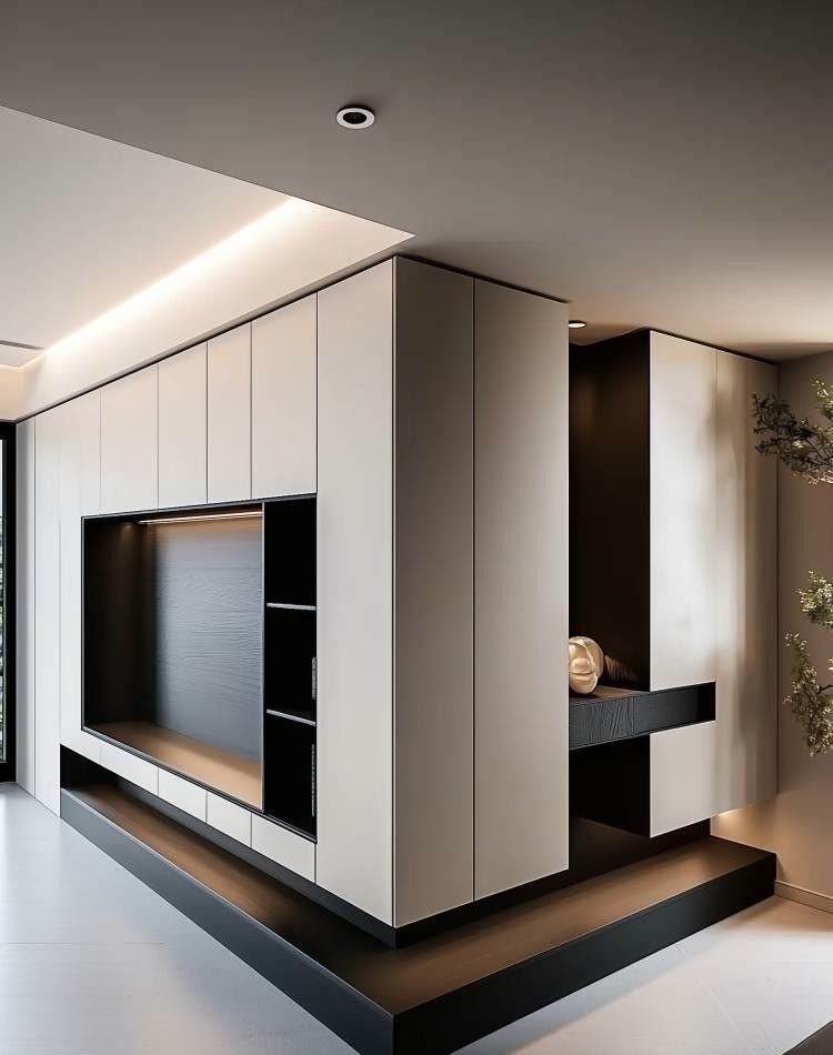 转角电视柜设计 - 家居知识