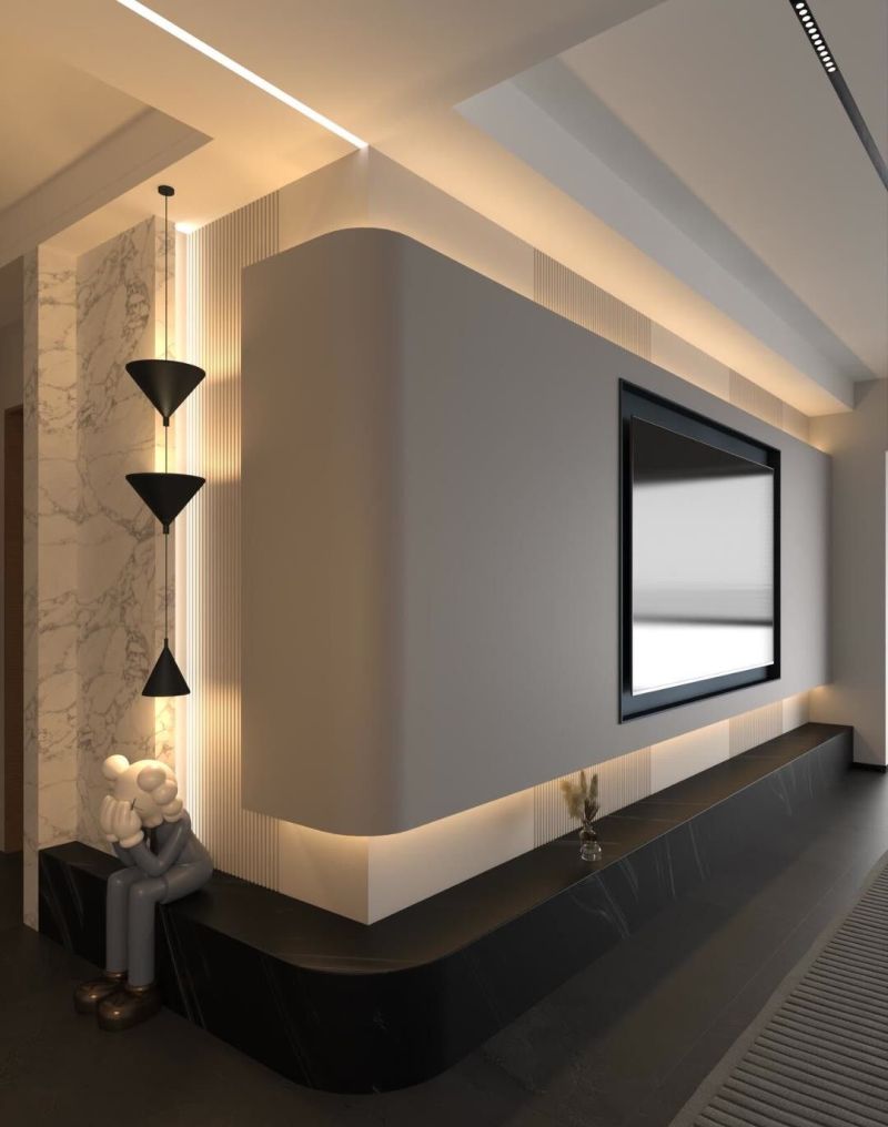 转角电视柜设计 - 家居知识