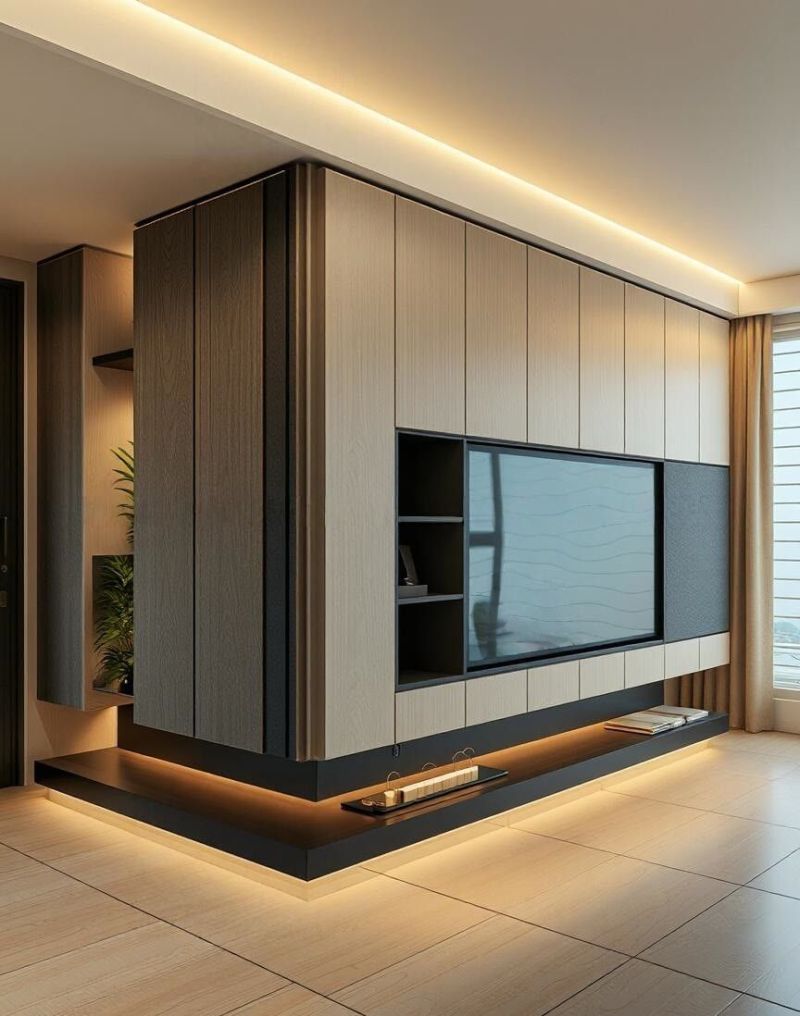 转角电视柜设计 - 家居知识