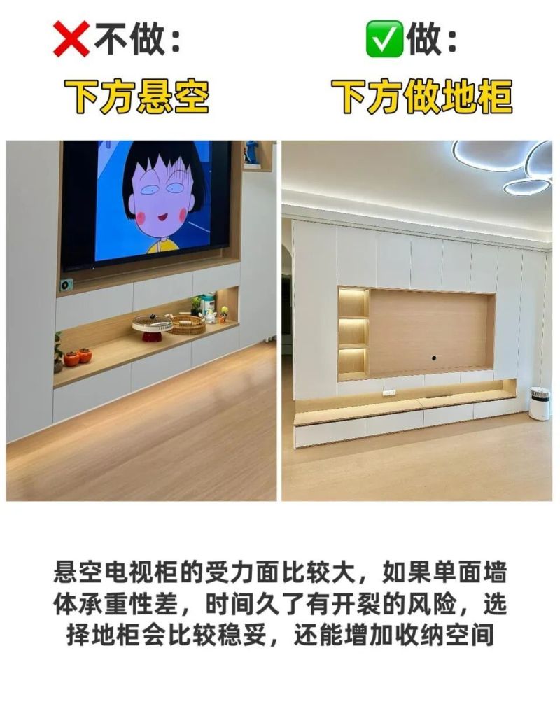 3.5米开间+到顶设计！满墙电视柜8个避坑点，颜值收纳双在线 - 家居知识
