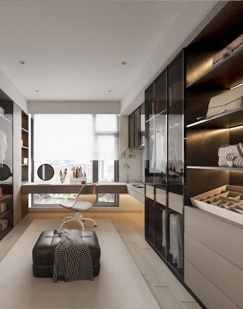 意式风衣帽间设计，打造高级感收纳空间