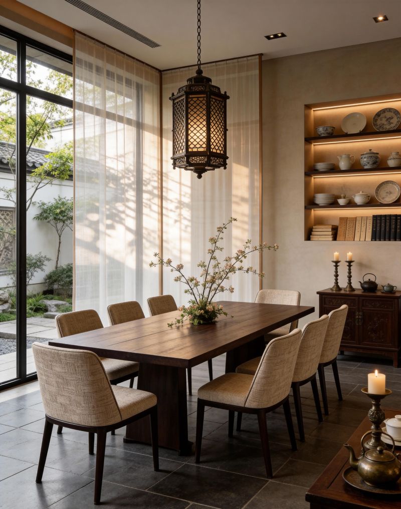 住进这里，我好像谈了一场静默的恋爱新中式的美，是会呼吸的。 - 家居知识