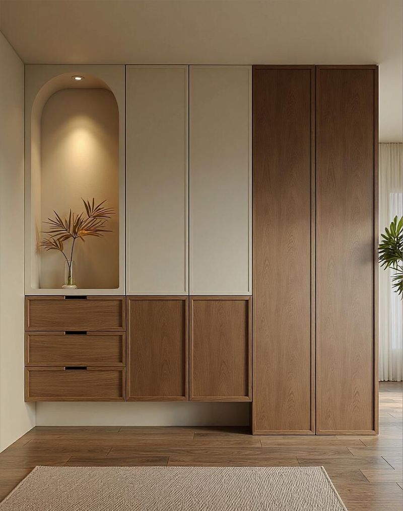 进门就惊艳！定制玄关柜合集一看一个不吱声！ - 家居知识