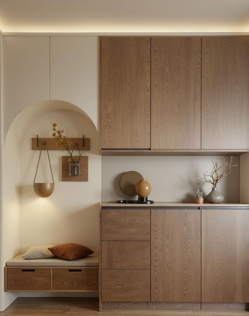 进门就惊艳！定制玄关柜合集一看一个不吱声！ - 家居知识