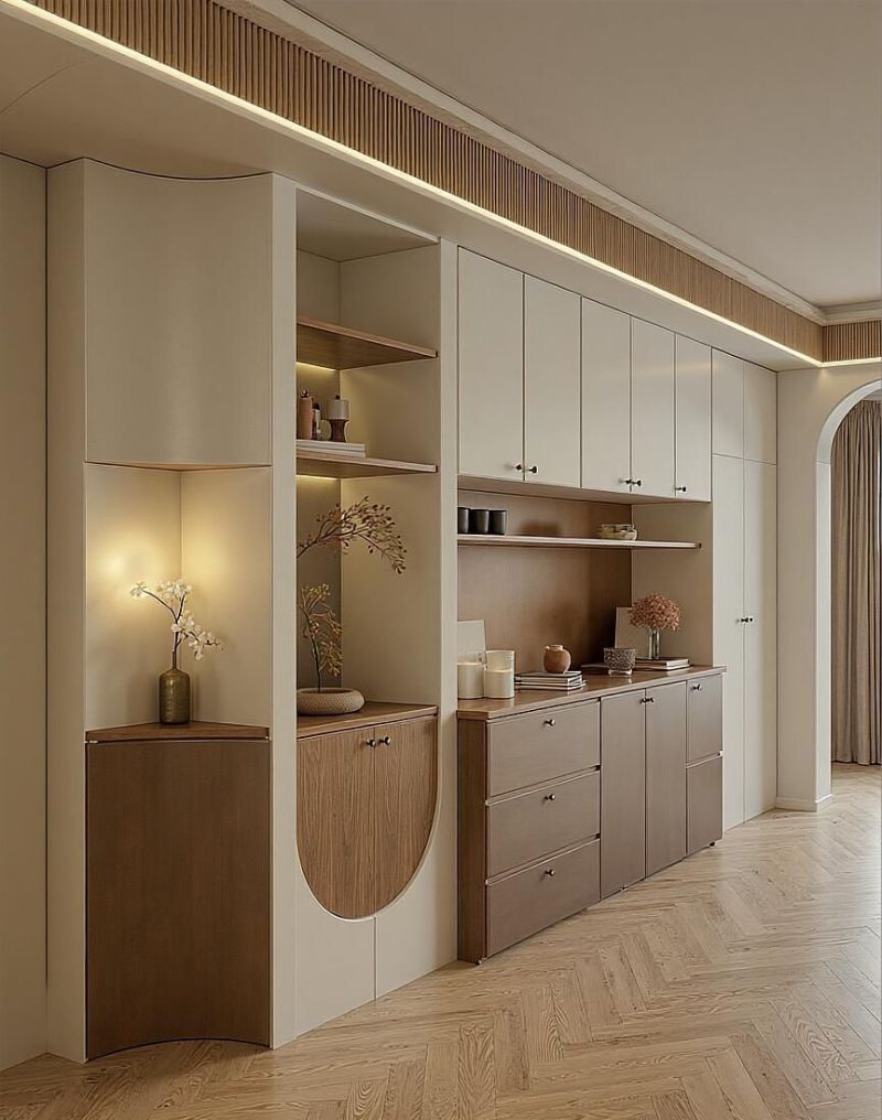 进门就惊艳！定制玄关柜合集一看一个不吱声！ - 家居知识