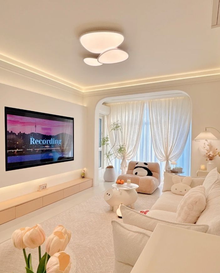 71装成100㎡，奶油风果然显大又温馨 - 家居知识