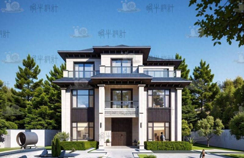 三层新中式别墅，演绎自然与东方美学的完美融合