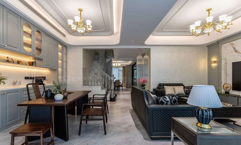 株洲装修设计：300㎡美式轻奢风格叠墅装修实景，心中的栖居梦 - 家居知识