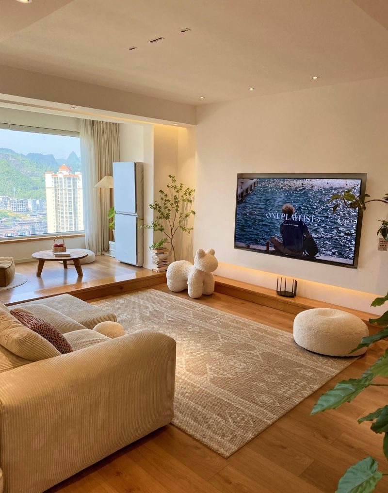 呆在这个房子里 我都可以不出门…原木风#地台设计 - 家居知识