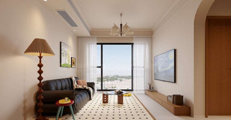 55㎡法式慵懒风公寓，株洲装修设计案例分享