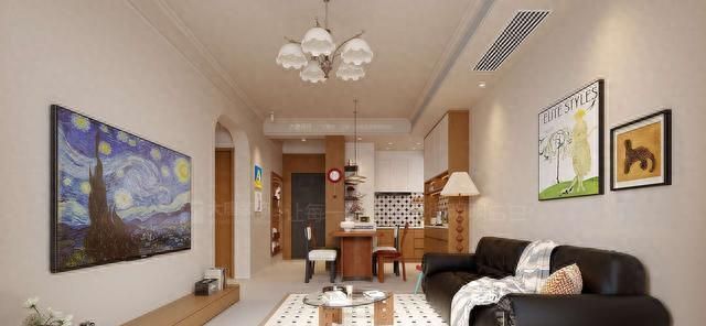 55㎡法式慵懒风公寓，株洲小户型的浪漫装修设计