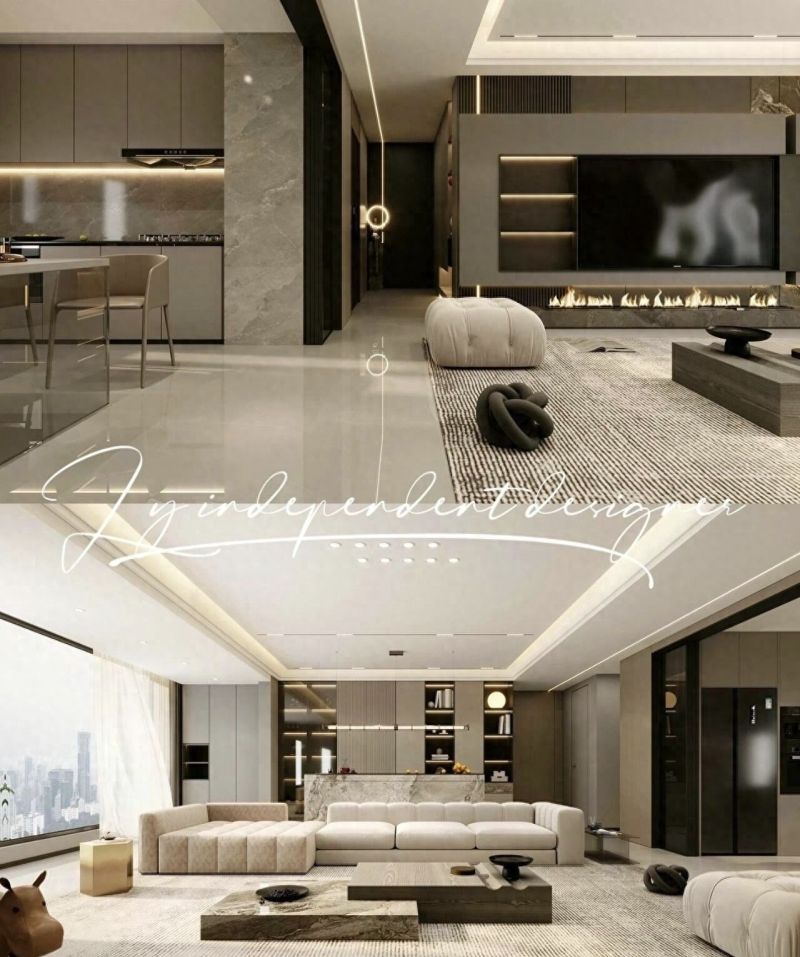 131平灰咖色系意式轻奢风，粉丝最爱家居设计