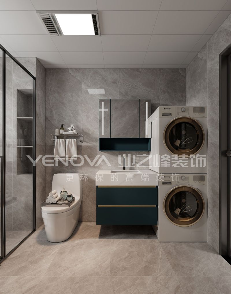 唐山禹洲凤凰府144平方米现代轻奢风格装修效果案例|业之峰装饰 - 家居知识