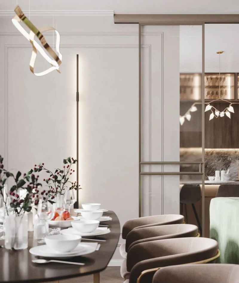 极简加轻奢感，金属与大理石的点缀，绿色带来几分慵懒。 - 家居知识