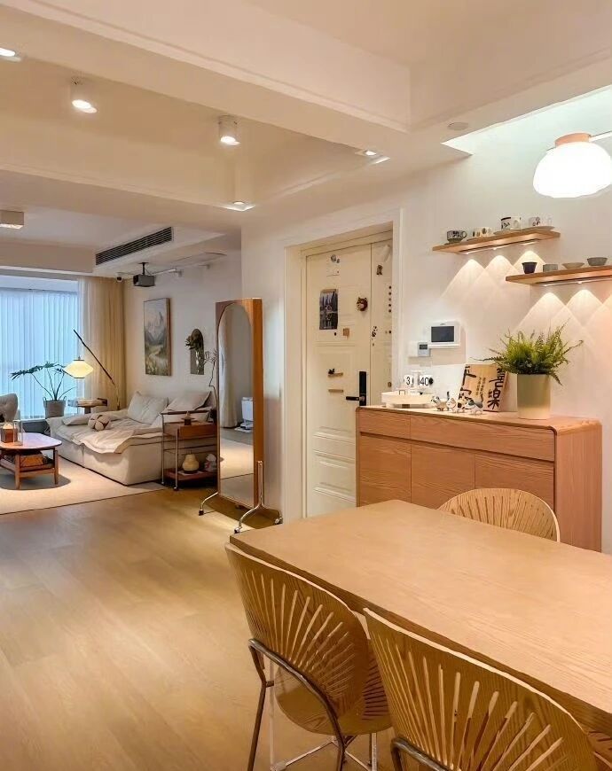 好想住进这样温馨的家，原木风干净整洁 - 家居知识