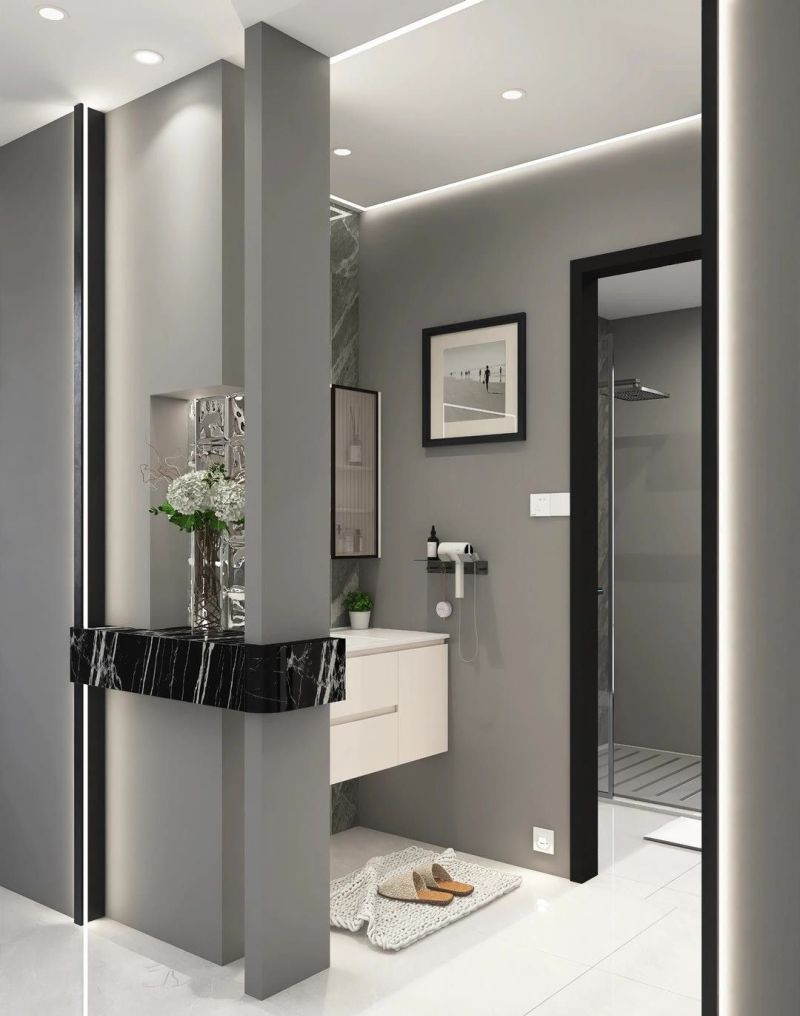 意式极简干湿分离设计 - 家居知识