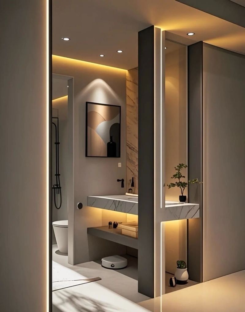 意式极简干湿分离设计 - 家居知识