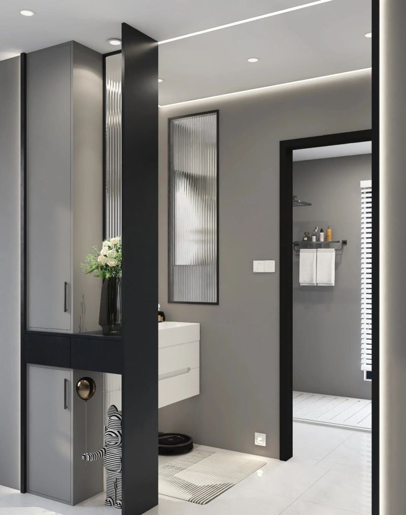 意式极简干湿分离设计 - 家居知识