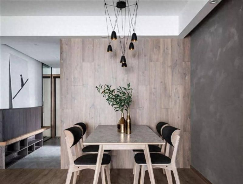 140㎡三房改四房，水泥灰与木色碰撞的侘寂美学