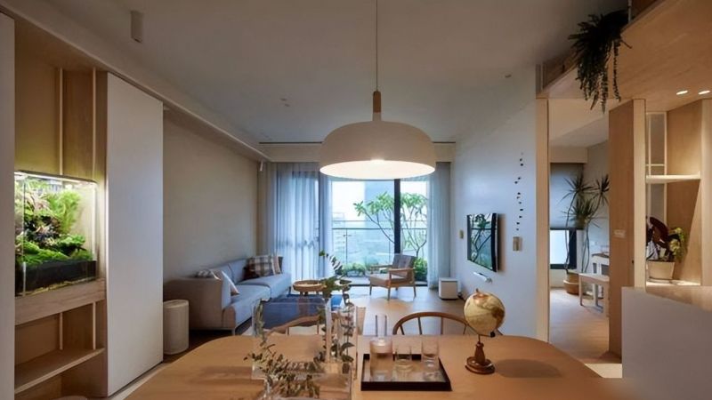 原木与绿植打造170㎡北欧原木风，巧用绿植，一不小心美爆你的家 - 家居知识