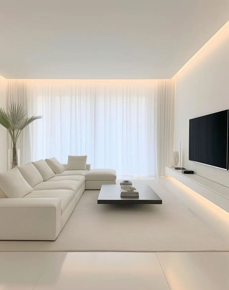 20款纯白极简风装修案例！高级不压抑，小户型也适配 - 家居知识