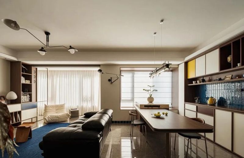 设计师以复古、包豪斯与孟菲斯混搭风格为基调进行改造 - 家居知识