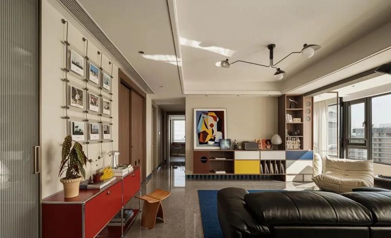 设计师以复古、包豪斯与孟菲斯混搭风格为基调进行改造 - 家居知识