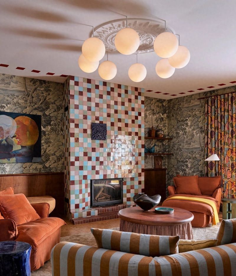 复古混搭风，用色彩与肌理打造鲜活家居空间