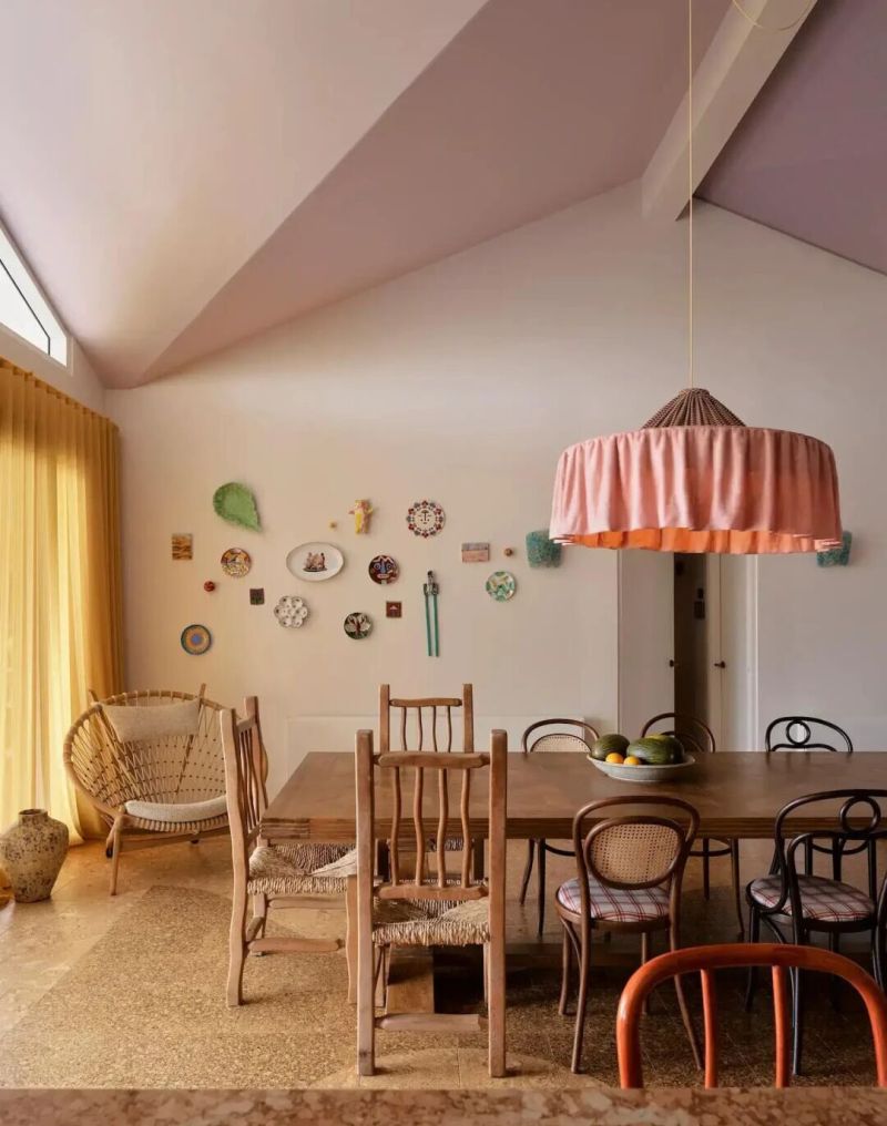 复古混搭风｜用色彩肌理解锁家的鲜活感 - 家居知识