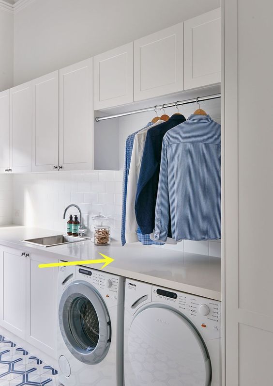 还是师傅想的周到，洗衣柜加30公分到台面，邻居定制都没我家实用 - 家居知识