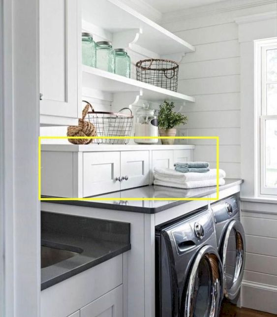 还是师傅想的周到，洗衣柜加30公分到台面，邻居定制都没我家实用 - 家居知识