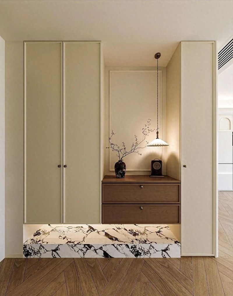 法式中古玄关柜混搭，颜值爆表惊艳家居圈