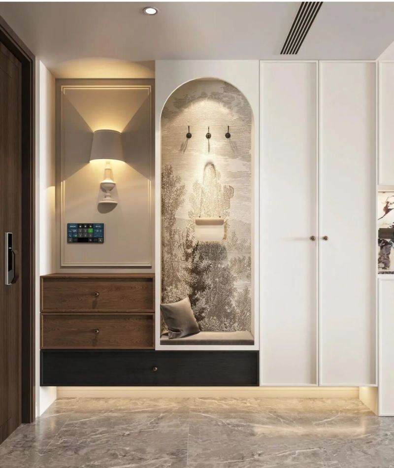 法式＋中古玄关柜搭配美出新高度 - 家居知识