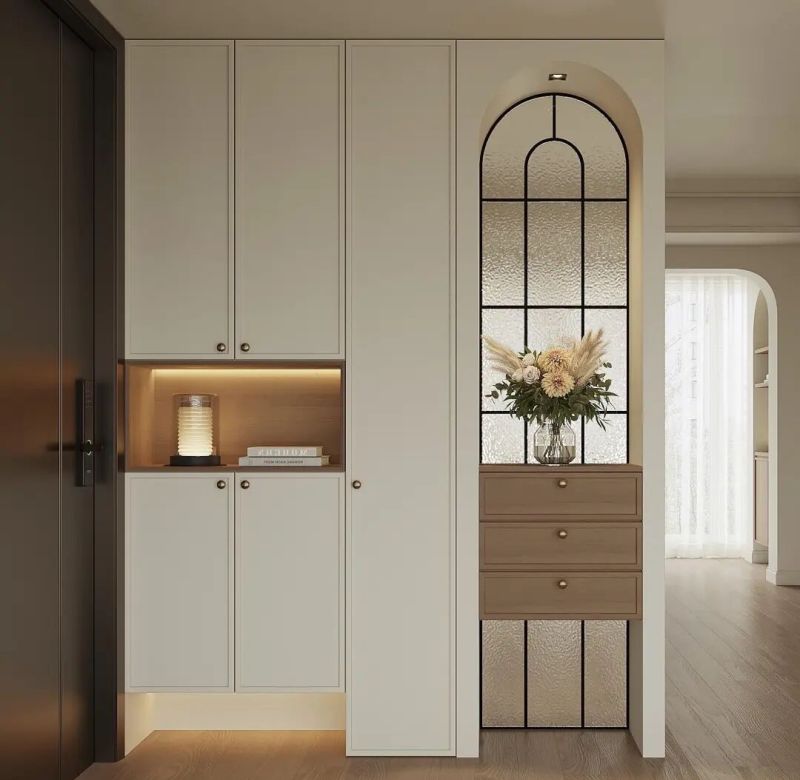 法式＋中古玄关柜搭配美出新高度 - 家居知识