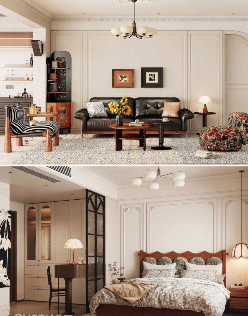 全友合集丨中古风的5种打开方式，看完装修更省心！ - 家居知识